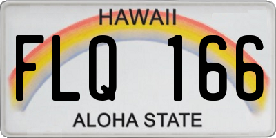 HI license plate FLQ166