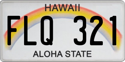 HI license plate FLQ321