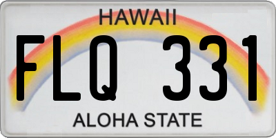 HI license plate FLQ331