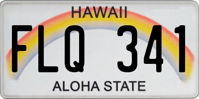 HI license plate FLQ341