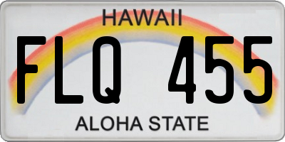 HI license plate FLQ455
