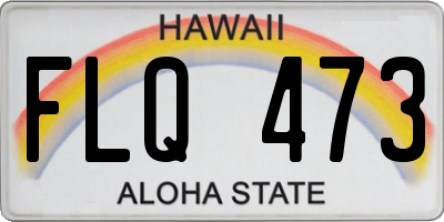 HI license plate FLQ473