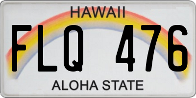 HI license plate FLQ476