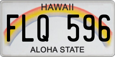 HI license plate FLQ596