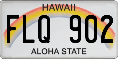 HI license plate FLQ902