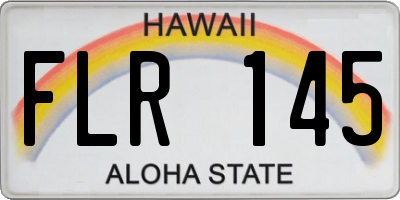 HI license plate FLR145