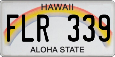 HI license plate FLR339