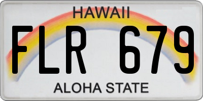 HI license plate FLR679