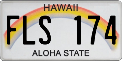 HI license plate FLS174