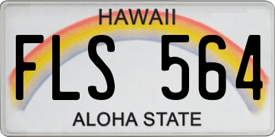 HI license plate FLS564