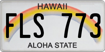 HI license plate FLS773