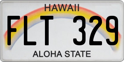 HI license plate FLT329