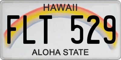 HI license plate FLT529