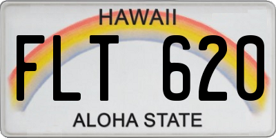 HI license plate FLT620