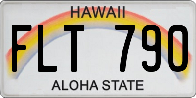 HI license plate FLT790