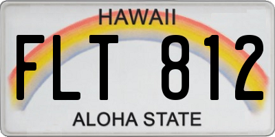 HI license plate FLT812