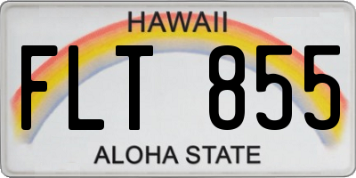 HI license plate FLT855