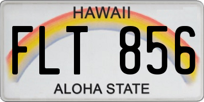 HI license plate FLT856