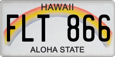 HI license plate FLT866