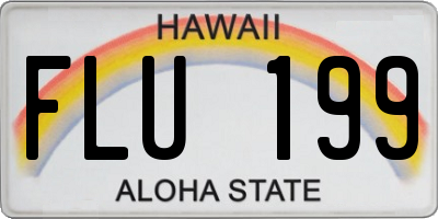 HI license plate FLU199