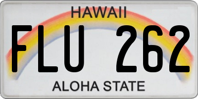 HI license plate FLU262
