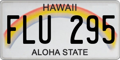 HI license plate FLU295