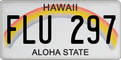 HI license plate FLU297