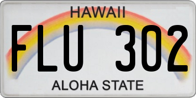 HI license plate FLU302