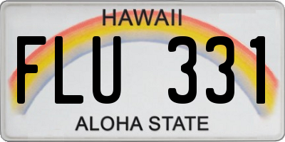 HI license plate FLU331