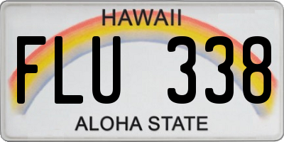 HI license plate FLU338