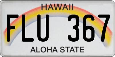 HI license plate FLU367
