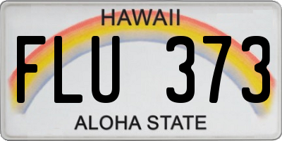 HI license plate FLU373