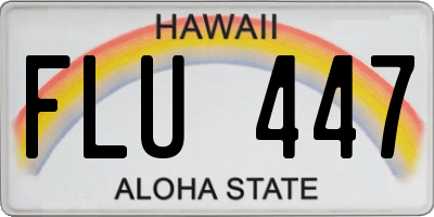 HI license plate FLU447