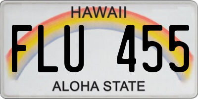 HI license plate FLU455