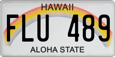 HI license plate FLU489