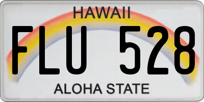 HI license plate FLU528