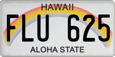 HI license plate FLU625