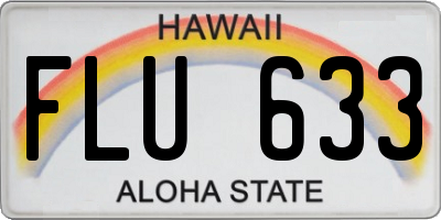 HI license plate FLU633