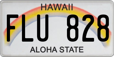 HI license plate FLU828