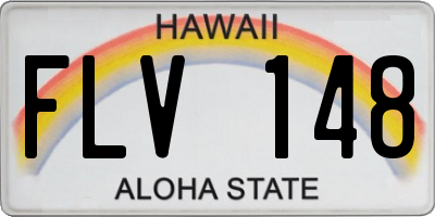 HI license plate FLV148