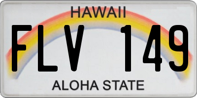 HI license plate FLV149