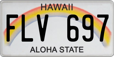 HI license plate FLV697