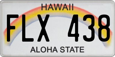 HI license plate FLX438