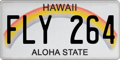 HI license plate FLY264