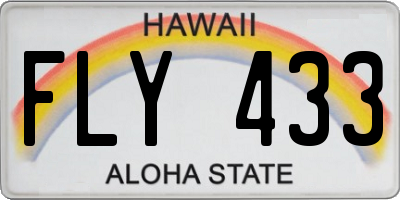 HI license plate FLY433