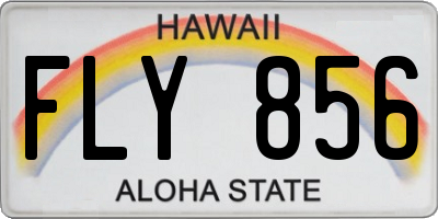 HI license plate FLY856