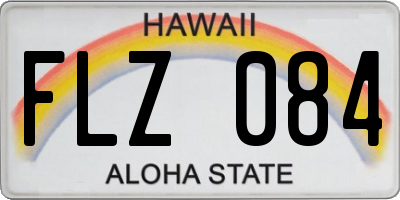 HI license plate FLZ084