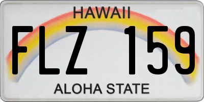 HI license plate FLZ159