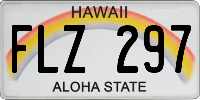 HI license plate FLZ297