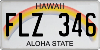 HI license plate FLZ346